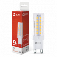 Лампа LED 9Вт G9 230В 4000К 860Лм IN HOME 6380