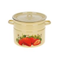 Кастрюля 12л эмалированная Клубника садовая  С1624.П*59