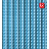Штора для ванной комнаты 180*200 PEVA 3D ЭФФЕКТ A8752  "FASHUN"