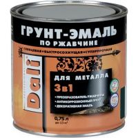 Грунт-эмаль по ржавчине DALI 3в1 0,75л глянцевая серый графит  232348/55174