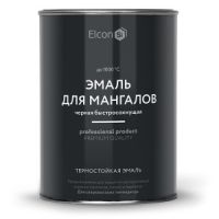 Эмаль Elcon Max Term термостойкая 1000º 0,8кг черная для мангалов  462674