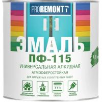 Эмаль ПФ-115 PROREMONTT Графит RAL 7024, 0.5кг