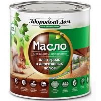 Масло для террас и деревянных полов ЗДОРОВЫЙ ДОМ серо-голубой 0,75л 7082
