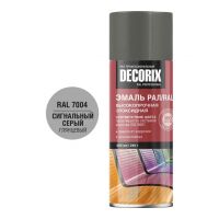 Эмаль аэрозольная DECORIX 520мл профессиональная сигнальный серый 0173-7004