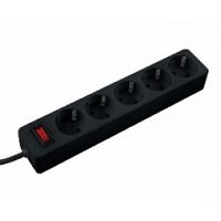 Сетевой фильтр Космос 5гн*5м (ПВС 3*075) черный FKsm5m-5g(B)  45105