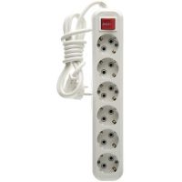 Удлинитель 6гн.*5м с/з MAKEL MGP234 с выкл.