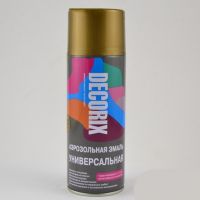 Эмаль аэрозольная DECORIX 520мл золото  0104-03