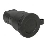Розетка переносная 16А IP44 230В 2P+PE с защ. крышкой каучук Basic EKF RPS-012-16-230-44/ 326182