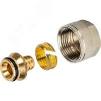 Фитинг компрессионный для труб PEX евроконус STOUT 16х2,2x3/4   SFC-0020-001622