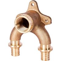 Проточный настенный угольник STOUT 16x1/2  бронзовый  SFA-0040-001612