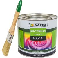 Краска "ЛАКРА" МА-15 зеленая 1,9 кг