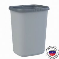 Контейнер для мусора с фиксатором пакета 14л Полимербыт 32740