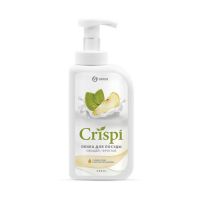 Средство-пенка для мытья посуды GRASS CRISPI (ГРУША И БАЗИЛИК) 0,55л  209909/ 125455/ 46784  QR