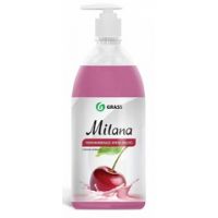 Крем-мыло MILANA жидкое (спелая черешня) 1,0л GRASS 126401