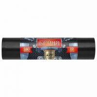 Мешки для мусора 240л 10шт ПВД 60мкр Ромашка Броня  ВР-0013