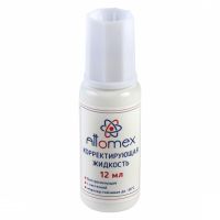 Корректирующая жидкость Attomexс кисточкой 12г 4060100