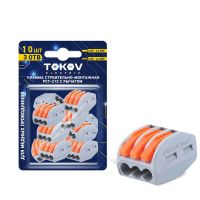 Клемма 222-413 СМК PCT-213 10шт TOKOV ELECTRIC TKE-PCT-213/BL10  1672322