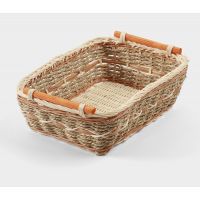 Корзина плетеная 30x22x11 см, ротанг   10709379