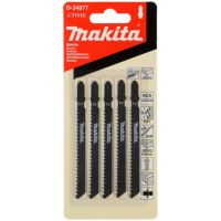 Пилки Makita для электролобзика для металла 5шт  D-34877