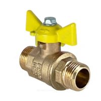 Кран шаровой латунь газ 11Б27фтМ Ду 15 Ру40 HР бабочка VALFEX VF.279.LB3.012.N/P59