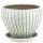 Горшок МАНЕ конус бел/сер. 21см  46-318