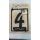 Номерок на дверь "Четыре"