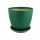 Горшок Бутон винил зеленый 18см  ВН 07