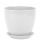 Горшок Бутон Глянец белый 18см  410163/ГЛ 01/3