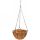 Кашпо подвесное КРУГЛОЕ с кокос.вклад. 20 см  F-1038