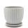 Горшок МАНЕ бутон бел/сер. 20см  43-118