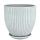 Горшок МАНЕ бутон бел/сер. 28см  43-318