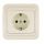 МИМОЗА Розетка 1гн.с/з кремовая