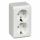 ЭТЮД Розетка РА16-008В 2-я с/з о/у белая 16А с защ.шторками  87980