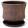 Горшок Лён венге цилиндр 19см  53-104   746897