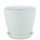Горшок Бутон винил бел. 18см  410033/ВН 02/3