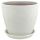 Горшок Бутон винил бел. 21см  410040/ВН 02/4