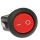 Выкл. клавишный ON-OFF 6A (2c)  красн. круглый Rexant 36-2560