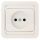 МИМОЗА Розетка 1гн.б/з бел.