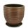 Горшок Модерн Бутон шоколад 28см 55-305