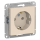 Механизм розетки 1-м с заземл. 16А бежевая ATLAS DESIGN  ATN000243