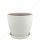 Горшок Бутон винил бел. 12см  ВН 02