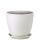 Горшок Бутон винил бел. 15см  410026/ВН 02/2