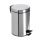 Контейнер для мусора металл, 8 л, круглый, педаль, хром, B09-8L/ Y8-2722