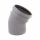 Отвод Дн50х45° серый  127-0614