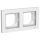 Рамка 2-постовая  белая ATLAS DESIGN AQUA IP44 ATN440102