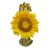 Зажим декоративн.ЦВЕТОК 7см желтый 2шт.  10011549
