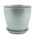 Горшок Бутон глянец 18см мет.серебро 547395/ГЛ 07/3