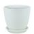 Горшок Бутон винил бел. 21см  410040/ВН 02/4, изображение 2