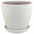 Горшок Бутон винил бел. 21см  410040/ВН 02/4