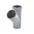 Тройник Дн110*110*45° серый VALFEX  РР-Н 127-0627/ 22110110, изображение 2